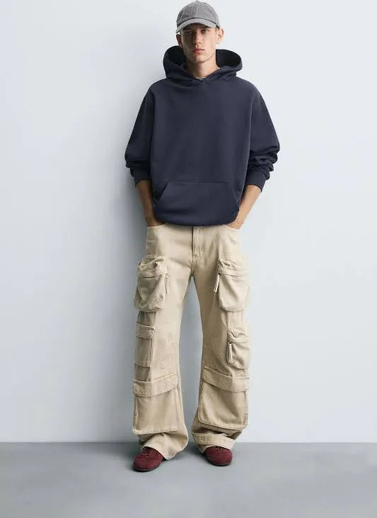 Zara Oversized Neavy Blue Hoodie