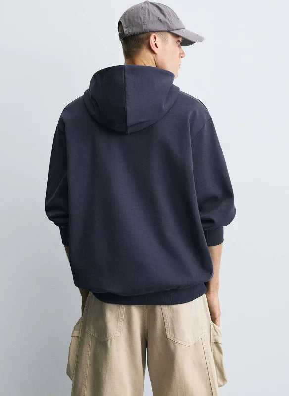 Zara Oversized Neavy Blue Hoodie