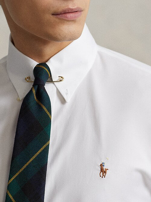 Ralph Lauren White Custom Fit Oxford Shirt