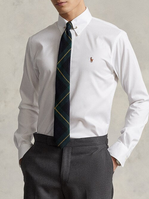 Ralph Lauren White Custom Fit Oxford Shirt