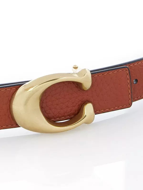 COACH SIGNATURE LEATHER BELT UA(UNDER AUTHENTIC)